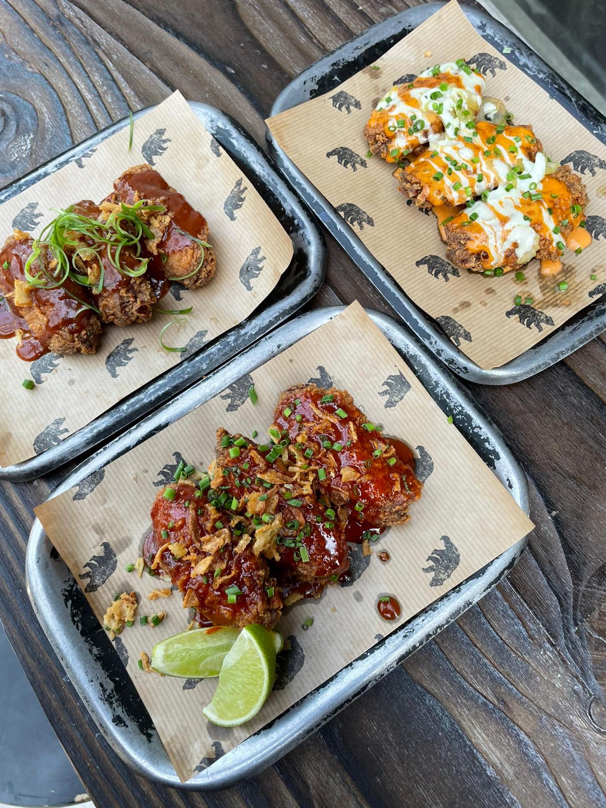 Fried chicken from James's street food kitchen days